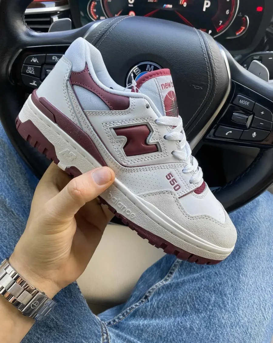 Кросівки New Balance 550 Sea Salt/Burgundy