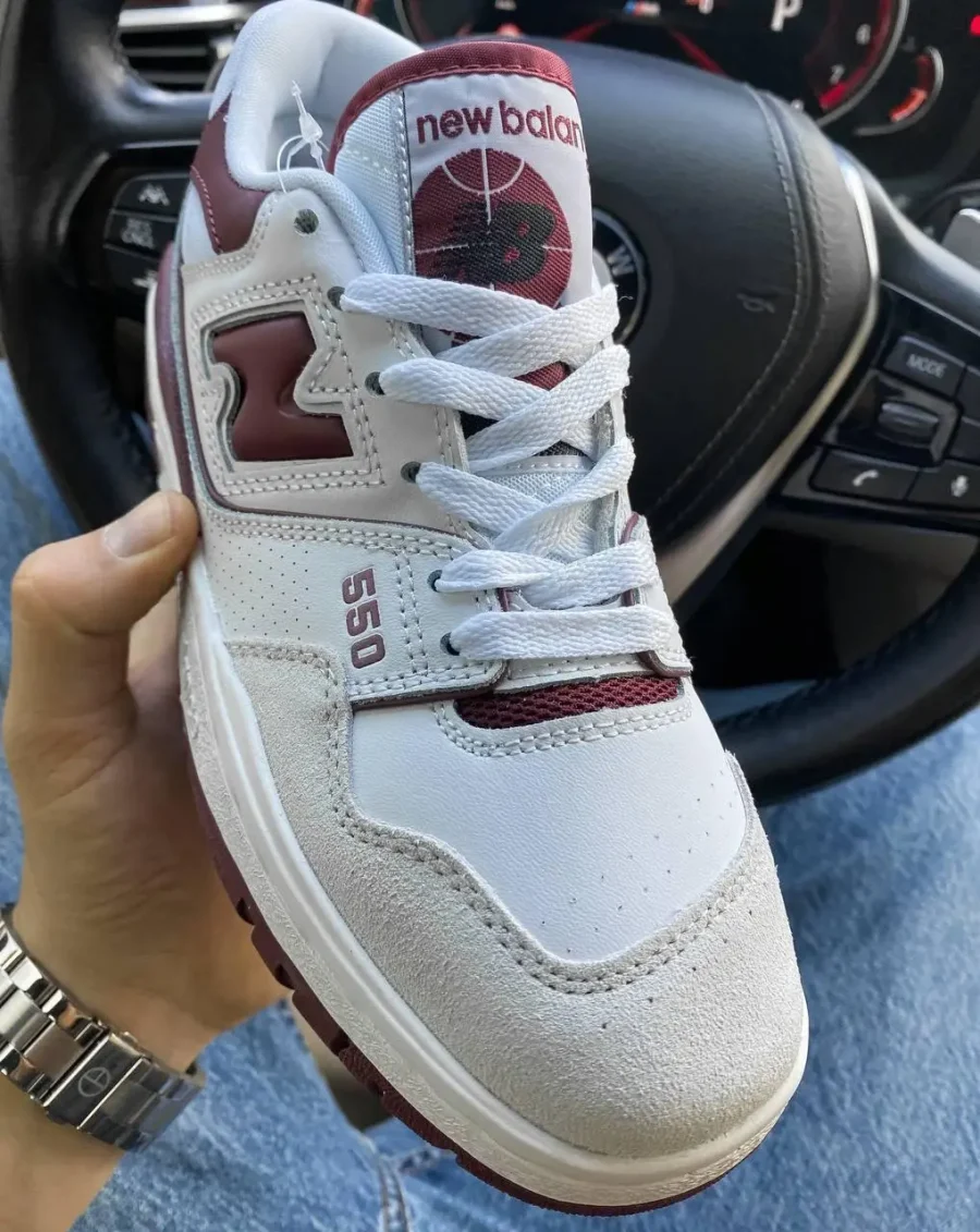Кросівки New Balance 550 Sea Salt/Burgundy
