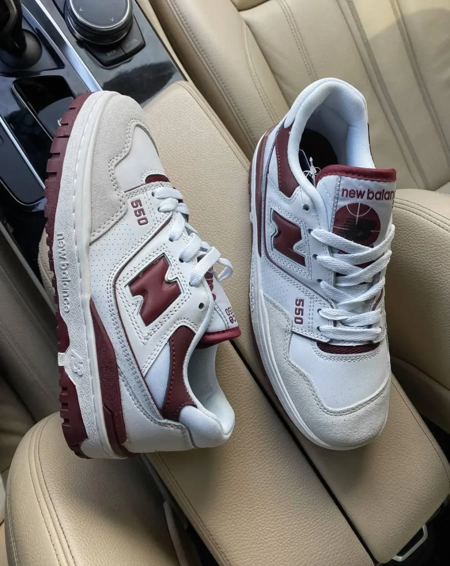 Кросівки New Balance 550 Sea Salt/Burgundy