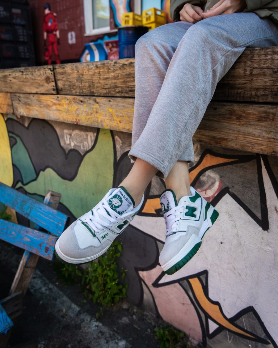 Кросівки New Balance 550 White/Green