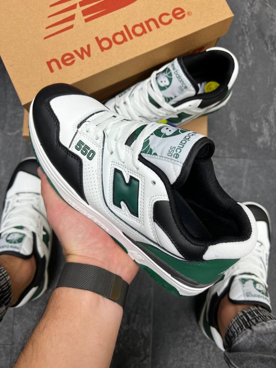 Кросівки New Balance 550 White/Green/Black