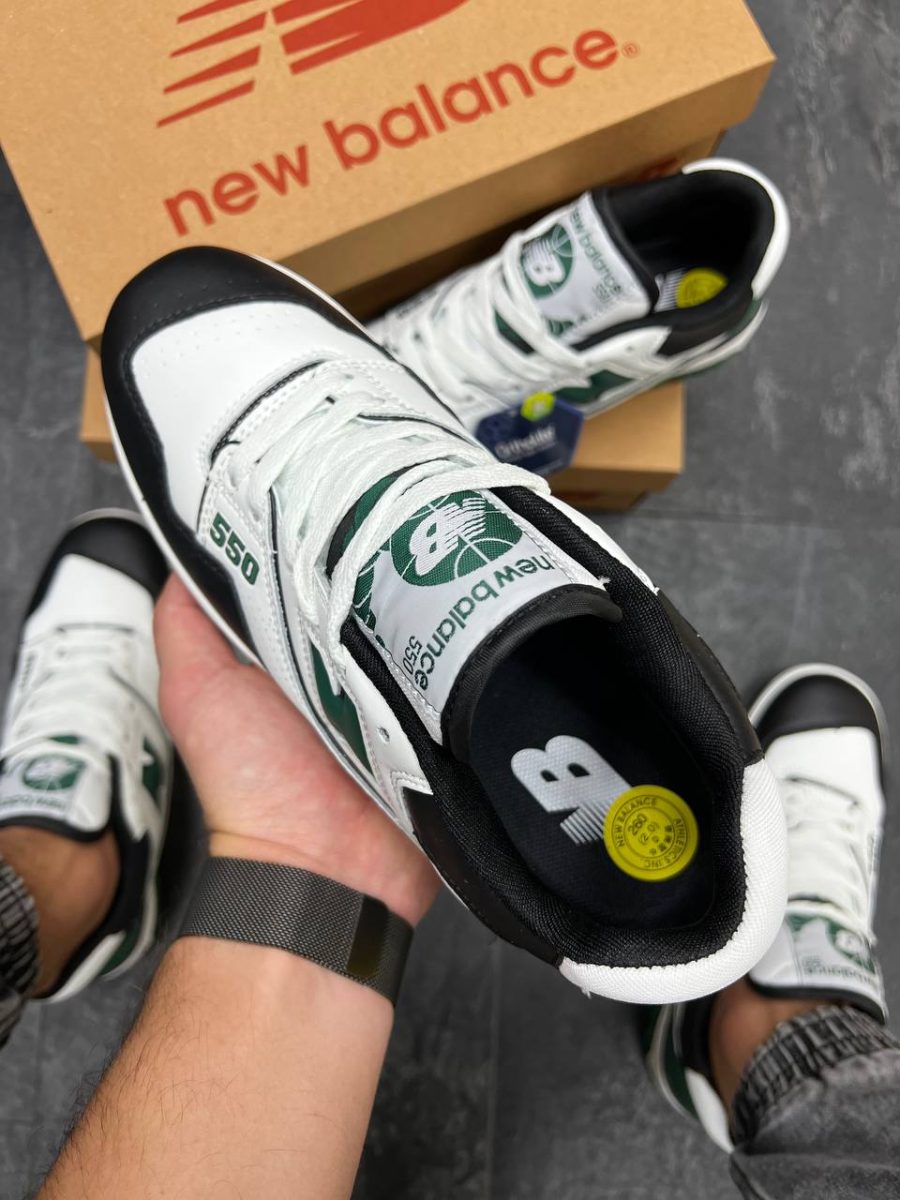 Кросівки New Balance 550 White/Green/Black