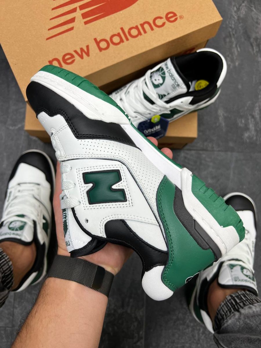 Кросівки New Balance 550 White/Green/Black