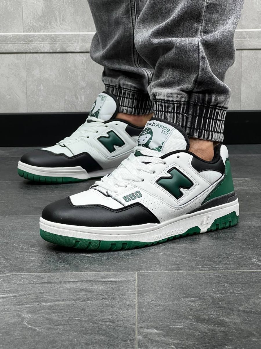 Кросівки New Balance 550 White/Green/Black