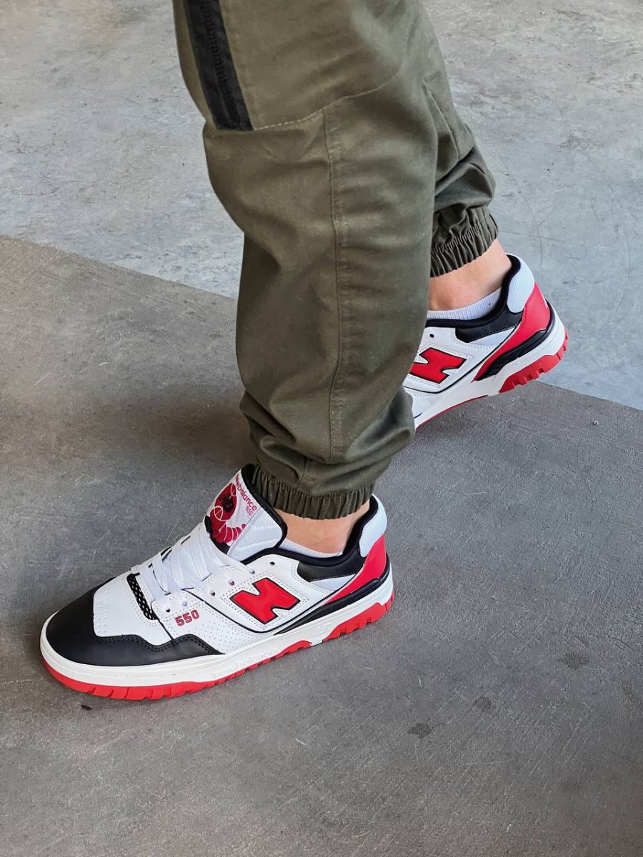 Кроссовки New Balance 550 White/Red/Black