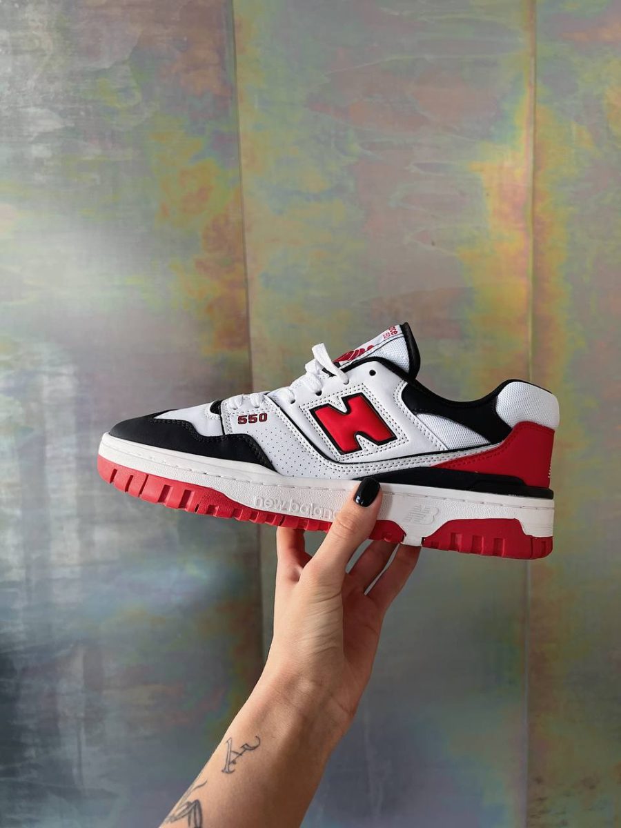 Кроссовки New Balance 550 White/Red/Black