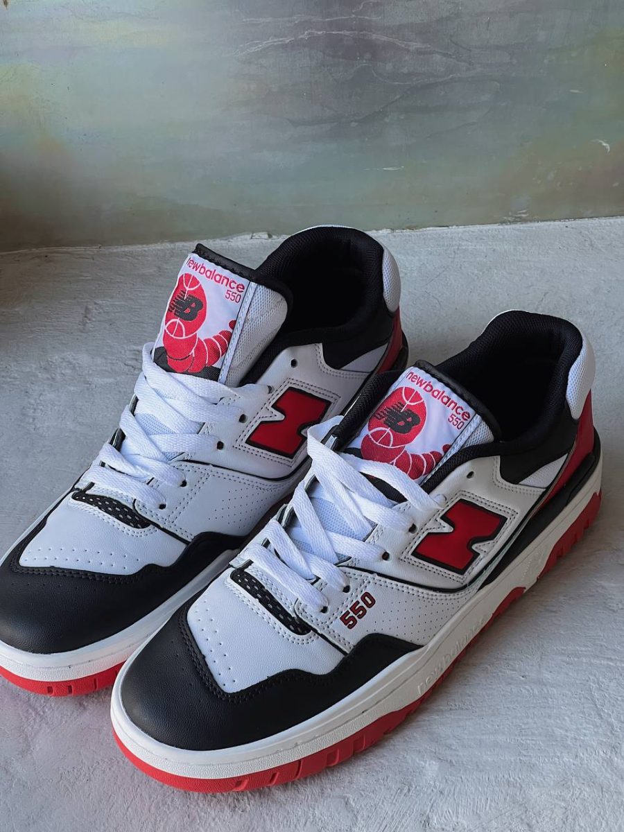 Кроссовки New Balance 550 White/Red/Black