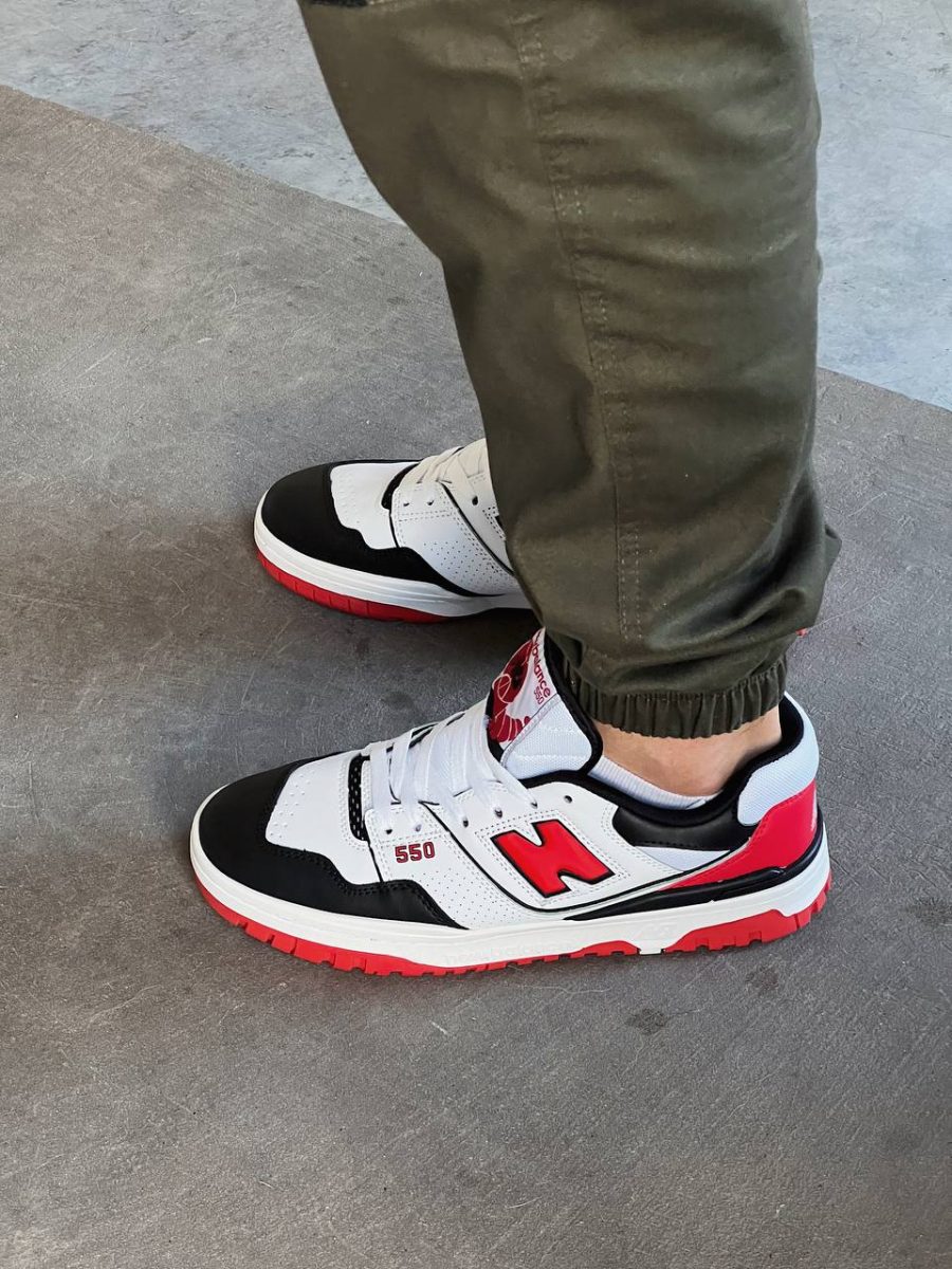 Кроссовки New Balance 550 White/Red/Black
