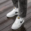 Кроссовки Nike Air Force 1 07 Essential White/Black/Gold