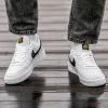 Кроссовки Nike Air Force 1 07 Essential White/Black/Gold