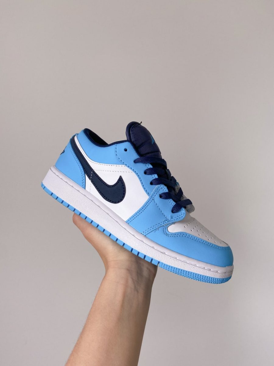 Кросівки Nike Air Jordan 1 Low UNC White/University Blue