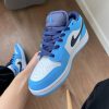 Кросівки Nike Air Jordan 1 Low UNC White/University Blue