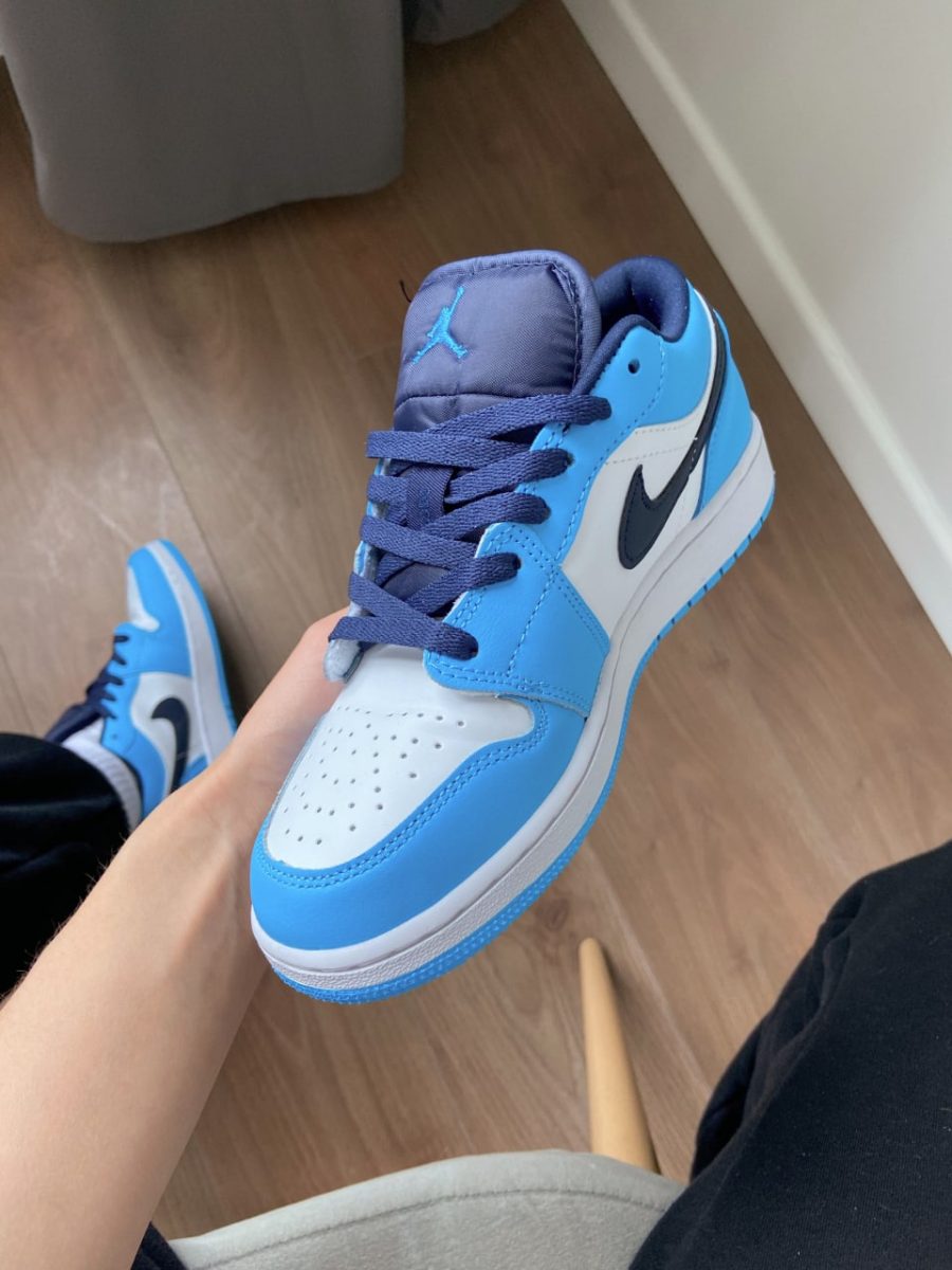 Кросівки Nike Air Jordan 1 Low UNC White/University Blue