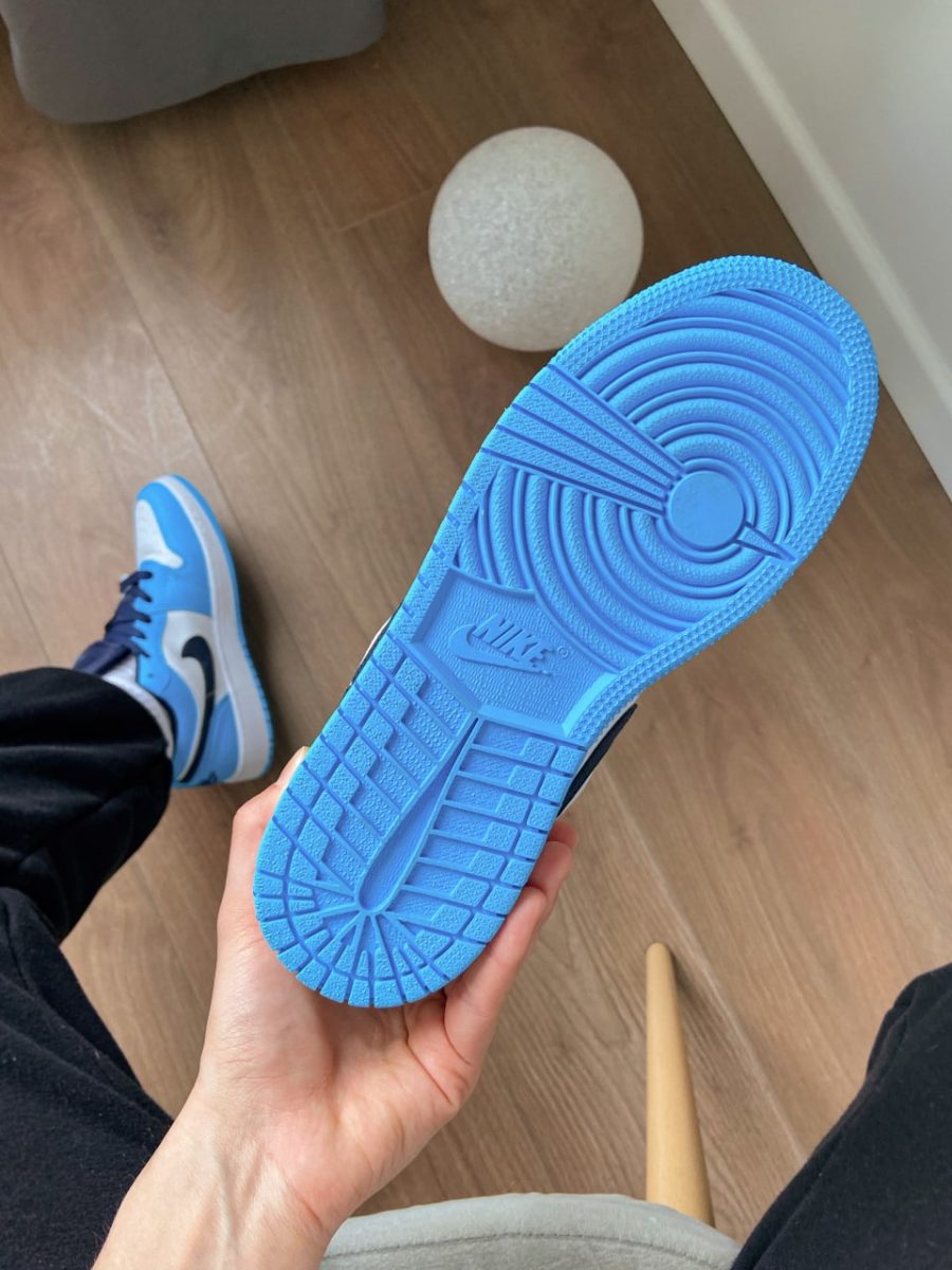 Кросівки Nike Air Jordan 1 Low UNC White/University Blue
