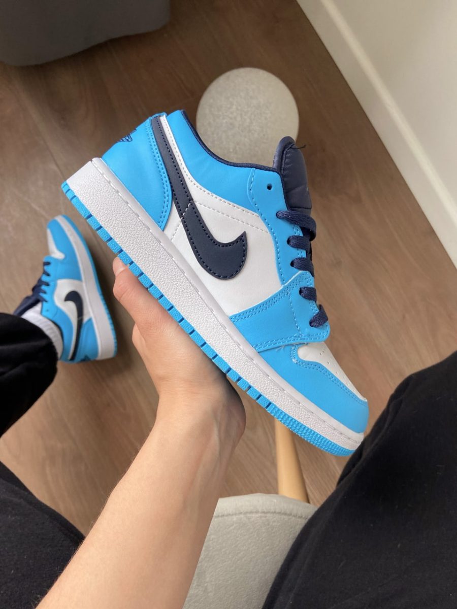 Кросівки Nike Air Jordan 1 Low UNC White/University Blue