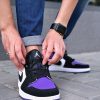 Кросівки Nike Air Jordan 1 Low White/Black-Court Purple