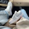 Кросівки Nike Air Jordan 1 Low Paris White/Sky Grey — Football Grey