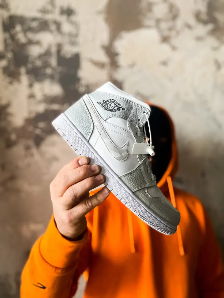 Кроссовки Nike Air Jordan 1 Mid Grey Camo