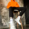 Кроссовки Nike Air Jordan 1 Mid Grey Camo