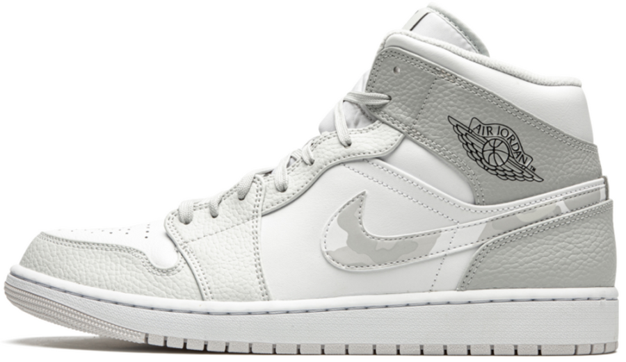 Кроссовки Nike Air Jordan 1 Mid Grey Camo