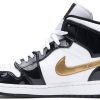 Кросівки Nike Air Jordan 1 Mid Patent Golden Black