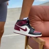 Кроссовки Nike Air Jordan 1 Mid SE Black Dark Beetroot