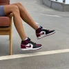 Кроссовки Nike Air Jordan 1 Mid SE Black Dark Beetroot