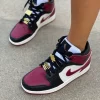 Кроссовки Nike Air Jordan 1 Mid SE Black Dark Beetroot