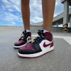 Кроссовки Nike Air Jordan 1 Mid SE Black Dark Beetroot