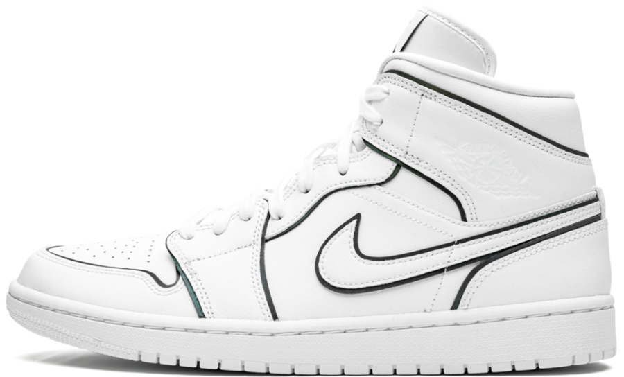Кроссовки Nike Air Jordan 1 Mid SE Iridescent Reflective White