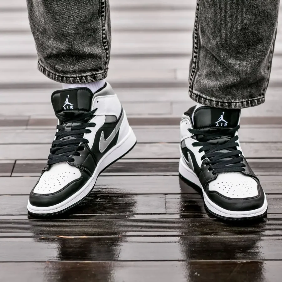 Кросівки Nike Air Jordan 1 Mid White Shadow