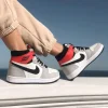 Кросівки Nike Air Jordan 1 Retro High OG White/Black-Light Smoke Grey-Varsity Red