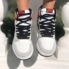 Кросівки Nike Air Jordan 1 Retro High OG White/Black-Light Smoke Grey-Varsity Red