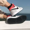 Кросівки Nike Air Jordan 1 Retro High OG White/Black-Light Smoke Grey-Varsity Red