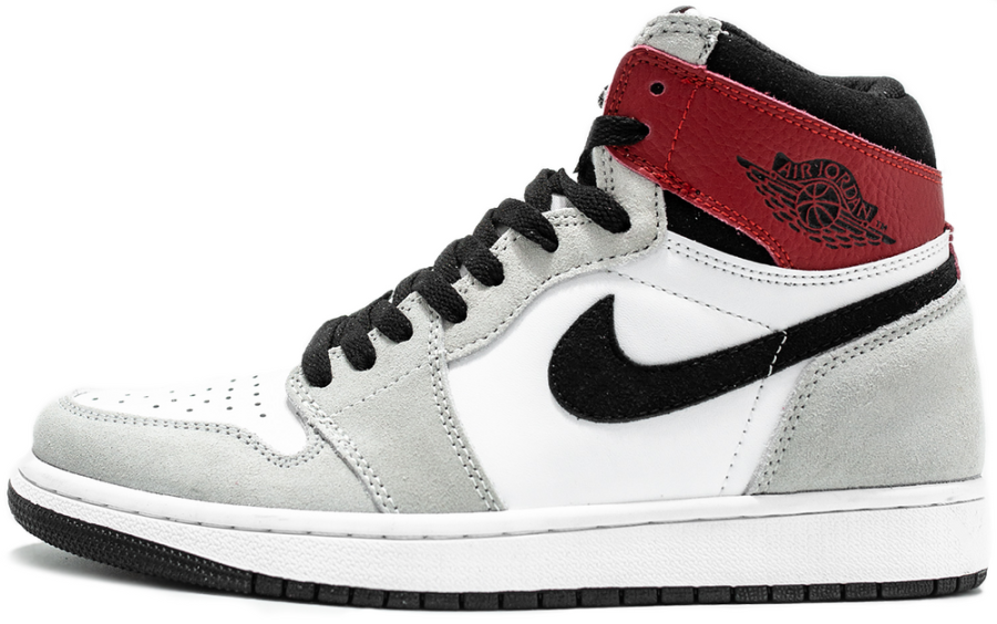 Кросівки Nike Air Jordan 1 Retro High OG White/Black-Light Smoke Grey-Varsity Red