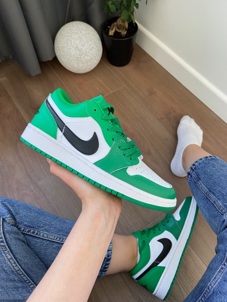 Кроссовки Nike Air Jordan 1 low Pine Green