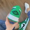 Кроссовки Nike Air Jordan 1 low Pine Green