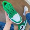 Кроссовки Nike Air Jordan 1 low Pine Green