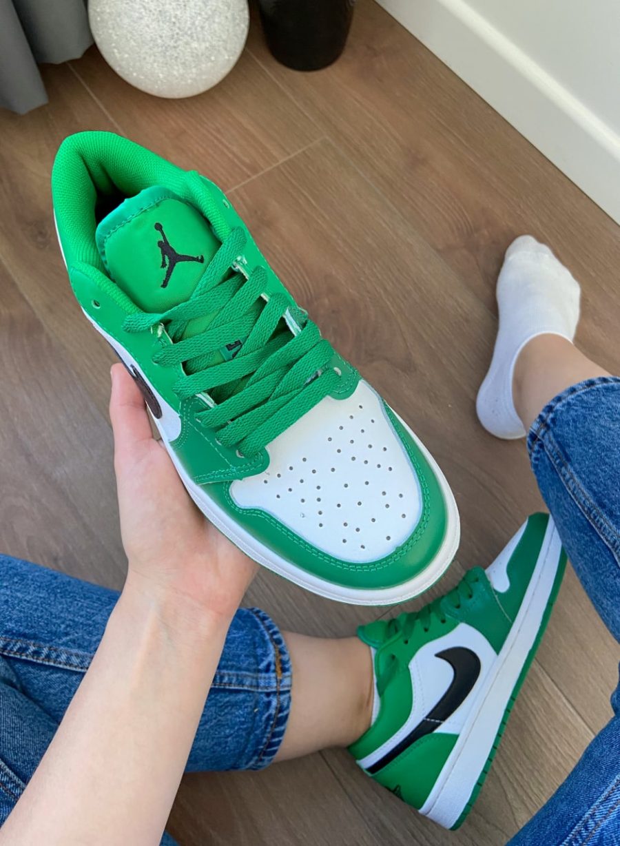 Кроссовки Nike Air Jordan 1 low Pine Green