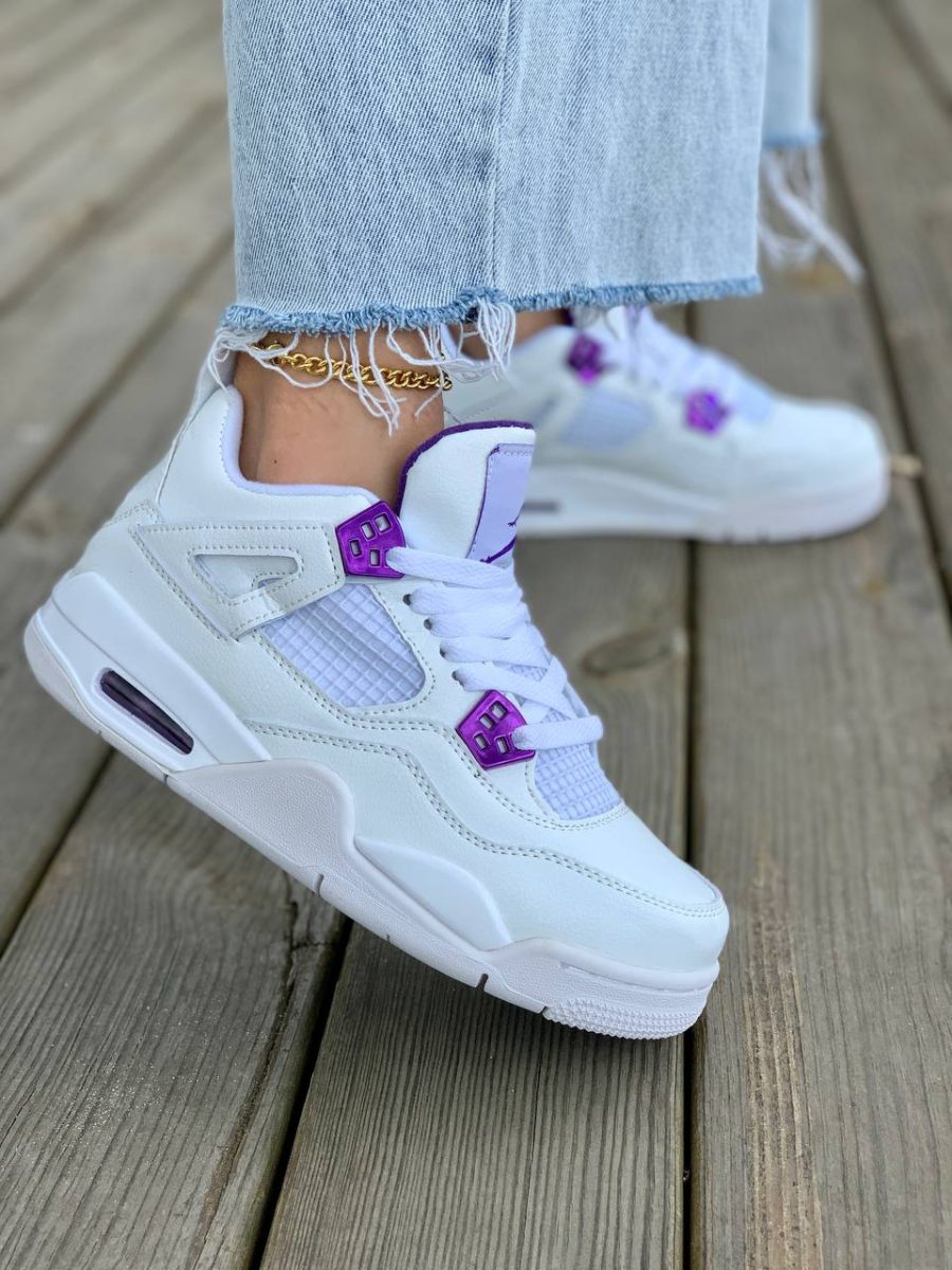 Кроссовки Nike Air Jordan 4 Retro Metallic Pack – Purple
