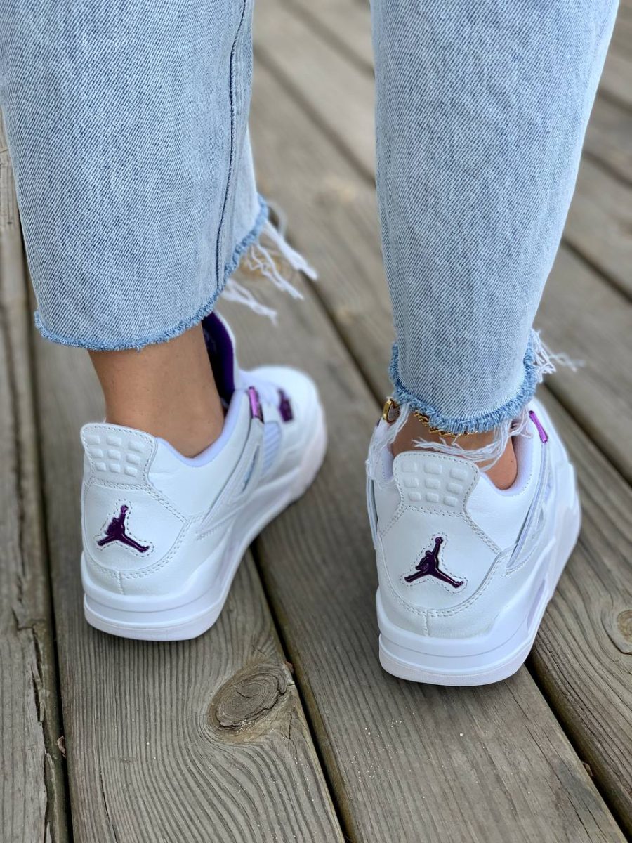 Кроссовки Nike Air Jordan 4 Retro Metallic Pack – Purple