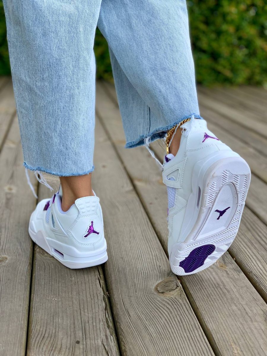 Кроссовки Nike Air Jordan 4 Retro Metallic Pack – Purple