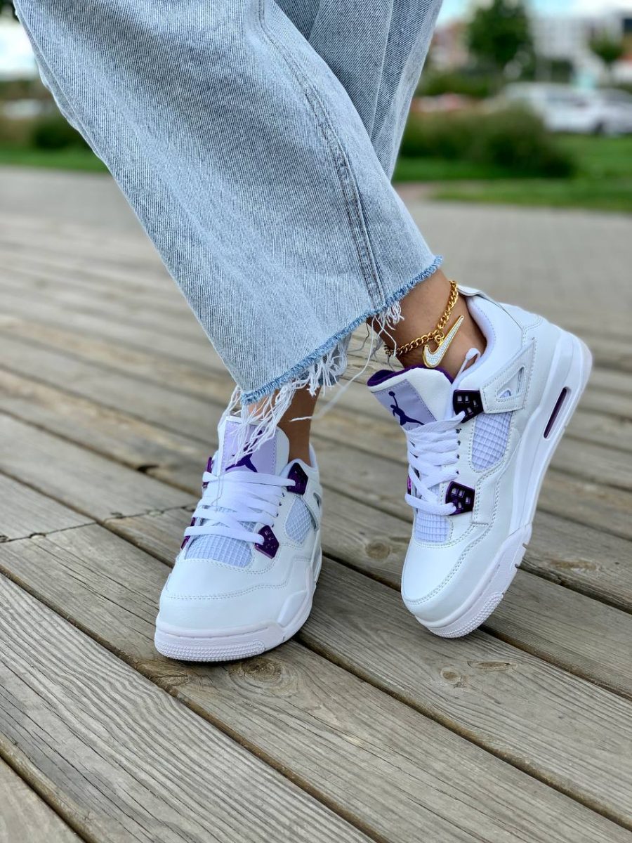 Кроссовки Nike Air Jordan 4 Retro Metallic Pack – Purple