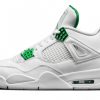 Кроссовки Nike Air Jordan 4 Retro Metallic Pack White/Pine Green