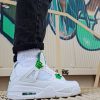 Кроссовки Nike Air Jordan 4 Retro Metallic Pack White/Pine Green