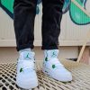 Кроссовки Nike Air Jordan 4 Retro Metallic Pack White/Pine Green