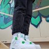 Кроссовки Nike Air Jordan 4 Retro Metallic Pack White/Pine Green