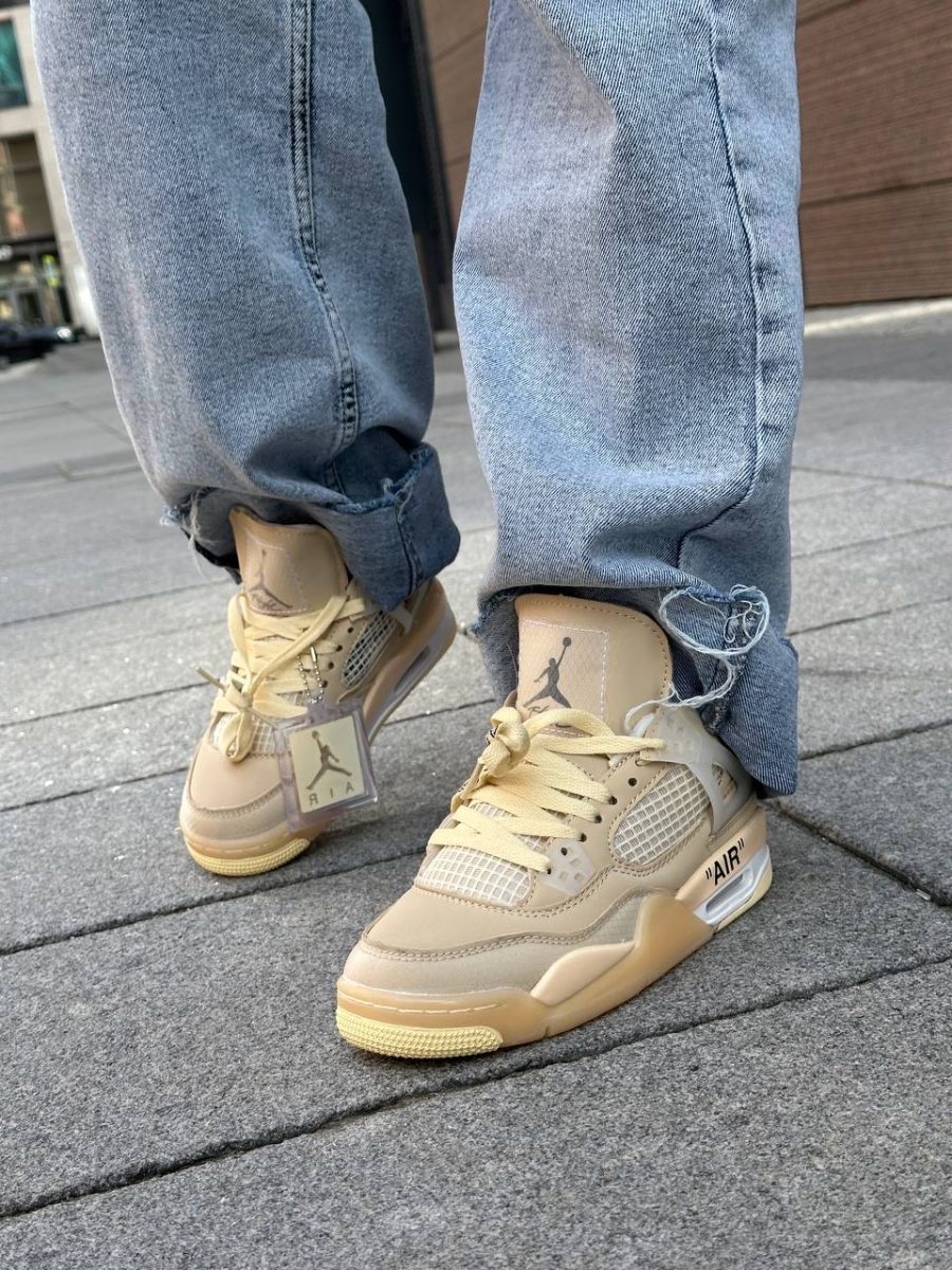 Кроссовки Nike Air Jordan 4 Retro Off White Sail