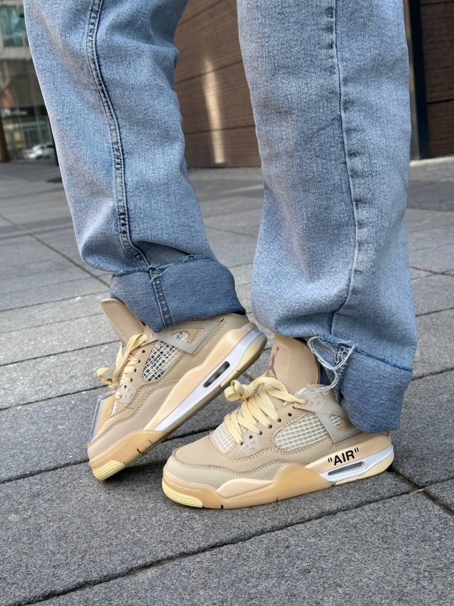 Кроссовки Nike Air Jordan 4 Retro Off White Sail