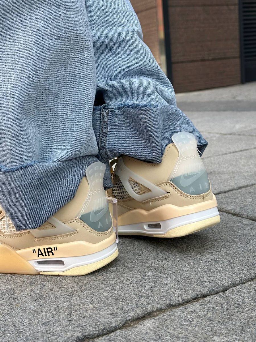 Кроссовки Nike Air Jordan 4 Retro Off White Sail